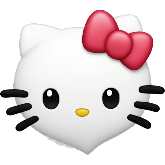 hello kitty heart emoji