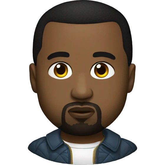 Kanye west in Russian wear emoji