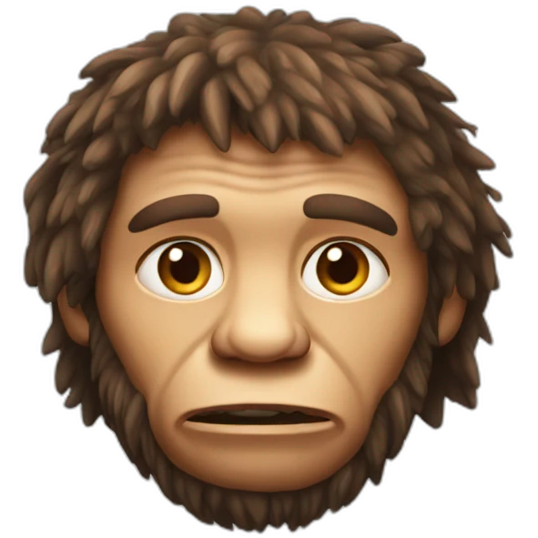 neanderthal iPhone emoji