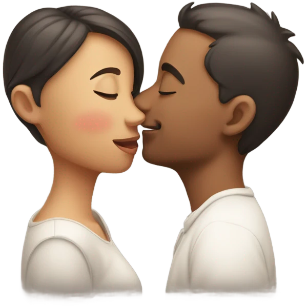 Smooching emoji