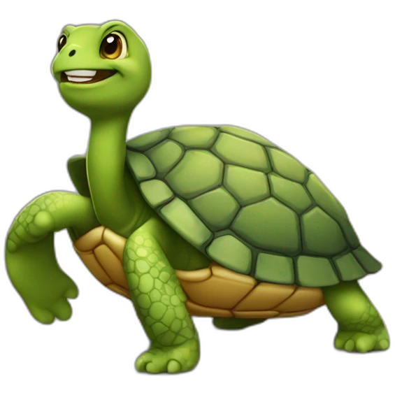 Chat sur tortue emoji