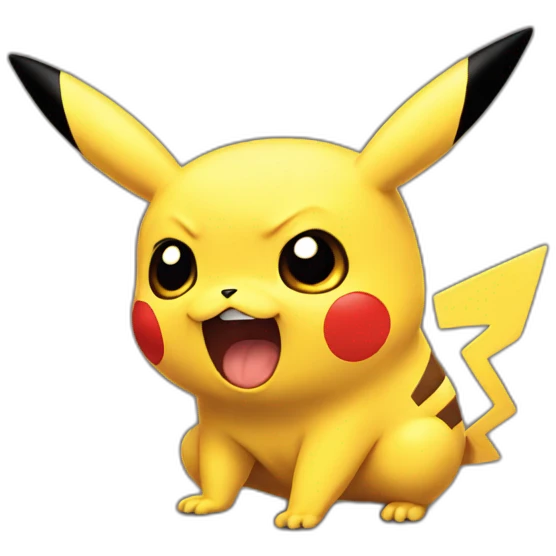 pikachu scared emoji