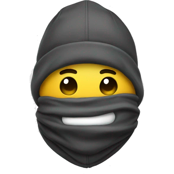 Smiley avec cagoule emoji