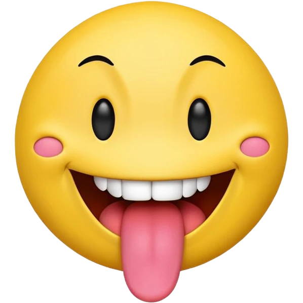 Happy Smileys with shaking tongue emoji