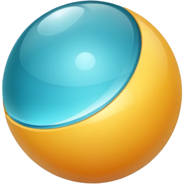 aqua color sphere emoji