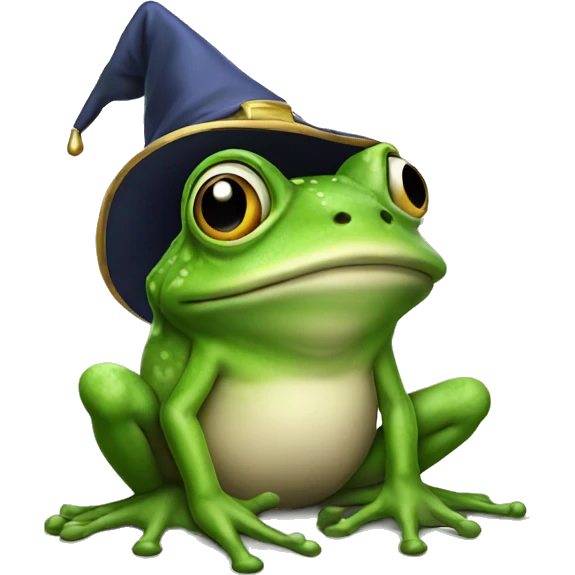 Wizard frog emoji