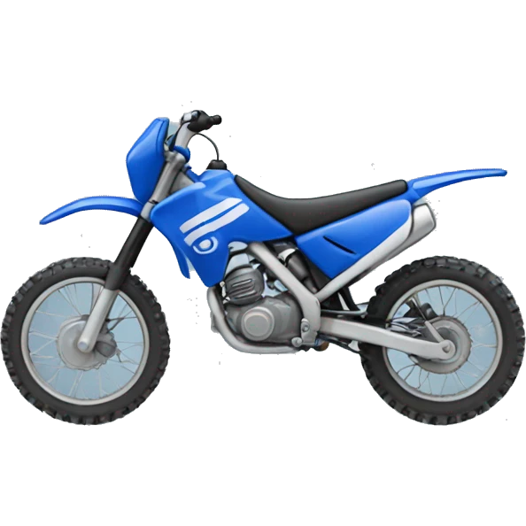 Blue dirt bike  emoji