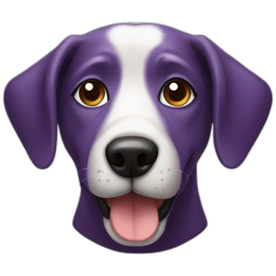 dog eggplant emoji