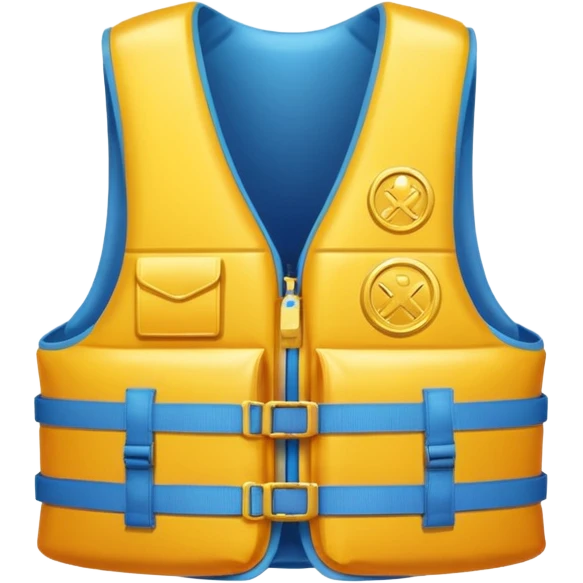 a gold medal with a gold lifevest engraved on it emoji