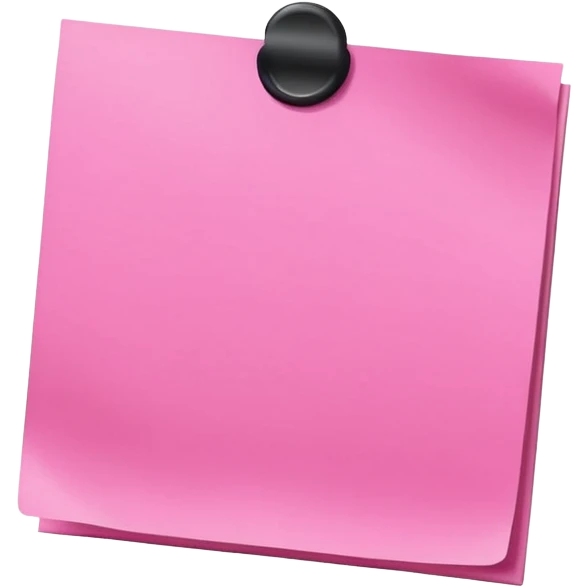pink post-it note emoji