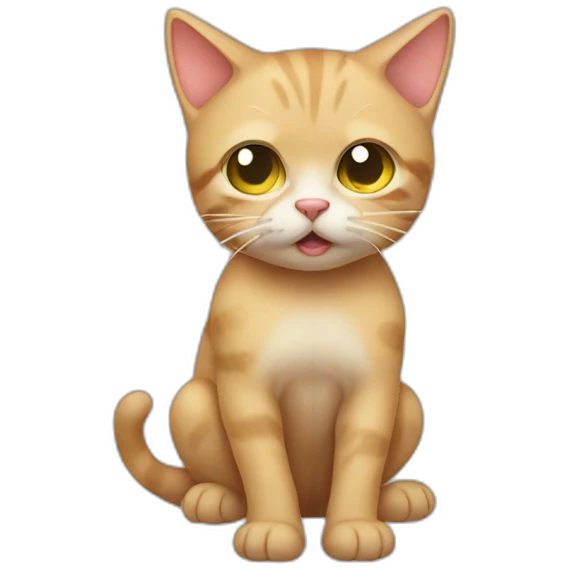 Vomiting kitten emoji