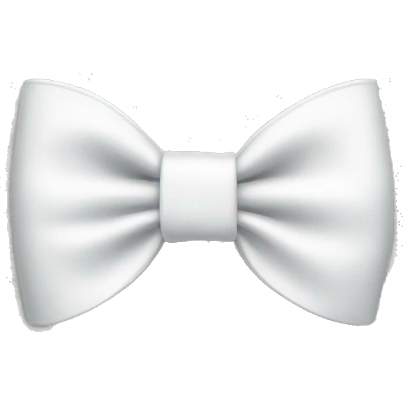 White bow emoji