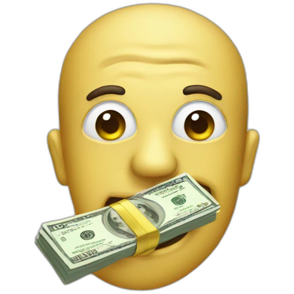 beafcase with money emoji