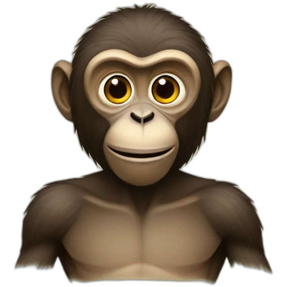 Macaco com uma ak emoji