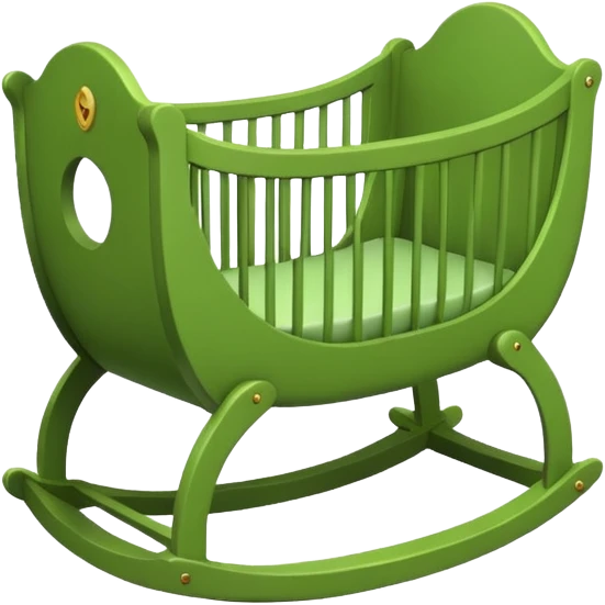 baby cradle green  emoji