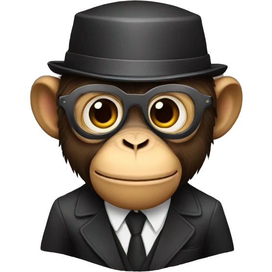 Spy monkey emoji