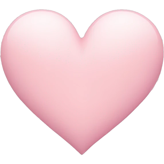 Soft pink heart emoji