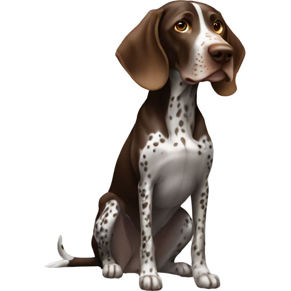 German Shorthaired Pointer Dog Breed Full Body emoji