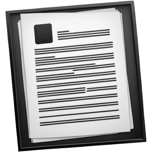 официальный документ закон лист бумаги рамочка печать  emoji