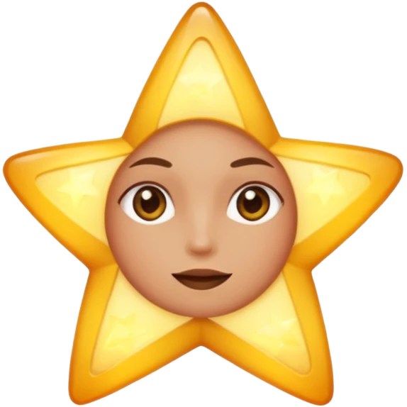 Real star with a full body emoji