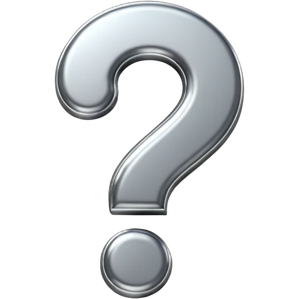 50/50 question emoji