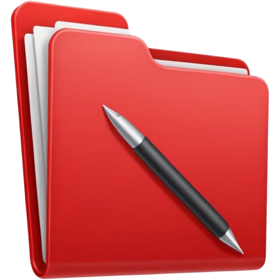 Office red document  emoji