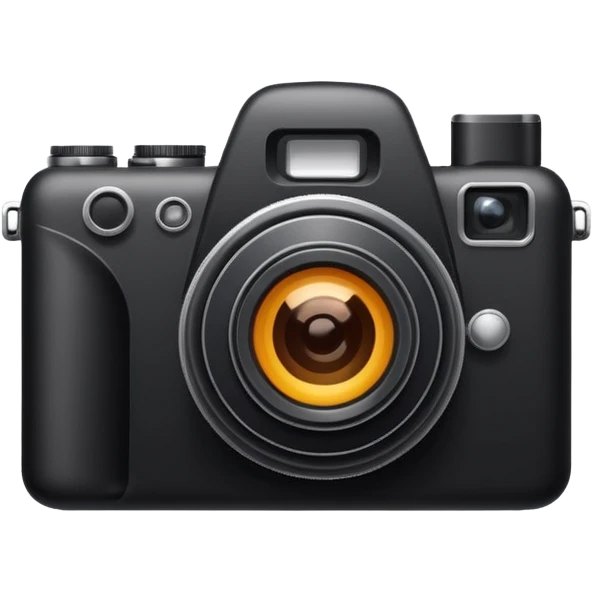 a modern camera is taking emoji