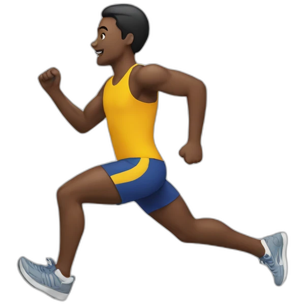 Withe runner emoji
