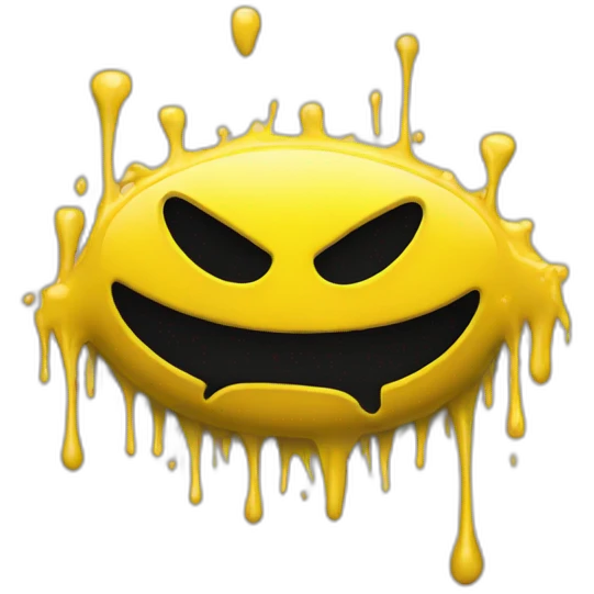 yellow graffiti emoji