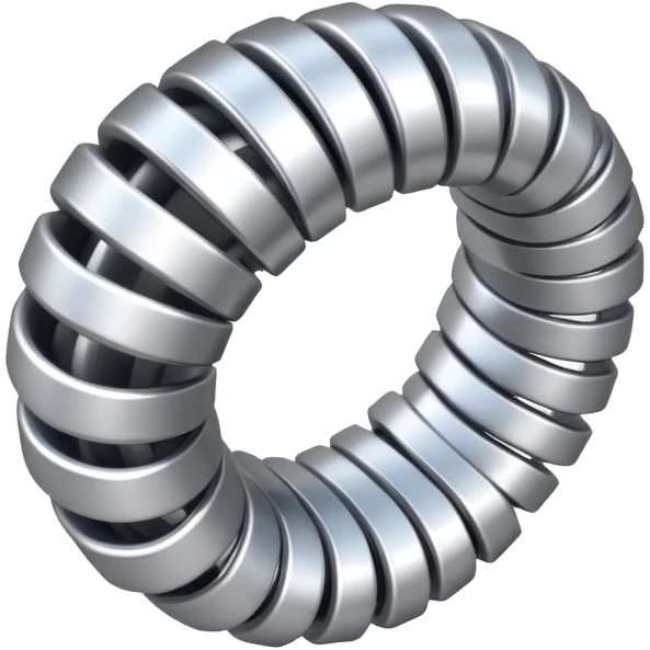 a metal spring emoji
