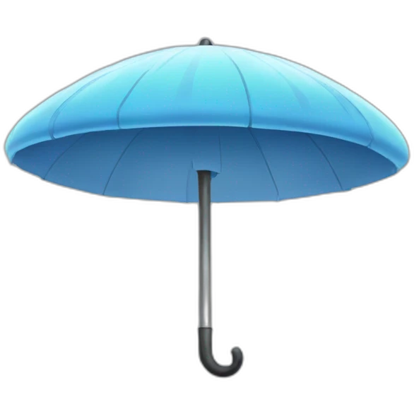 Ufo under umbrella emoji