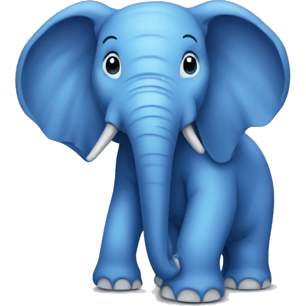 blue elephant trunk emoji