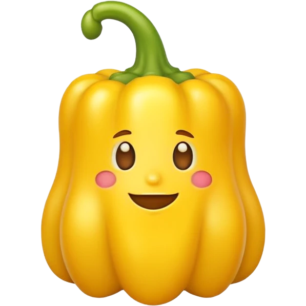 Cartoon Yellow pepper  emoji