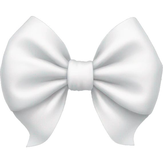 White bow emoji