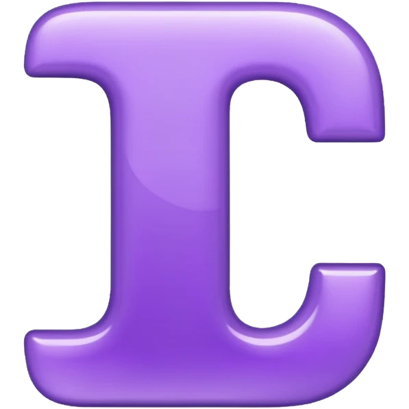letter i purple emoji