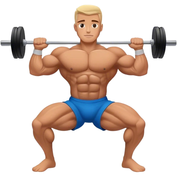 bodybuilder horizontal pull exercise emoji