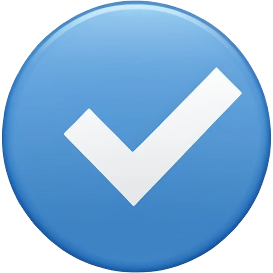 Verified check mark In blue circle emoji