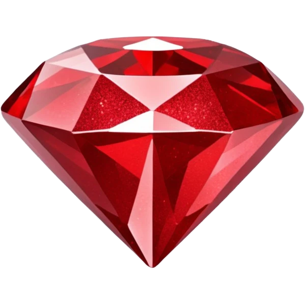 red glitter diamond emoji