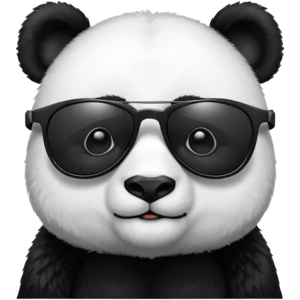 panda portrait with sunglasses emoji