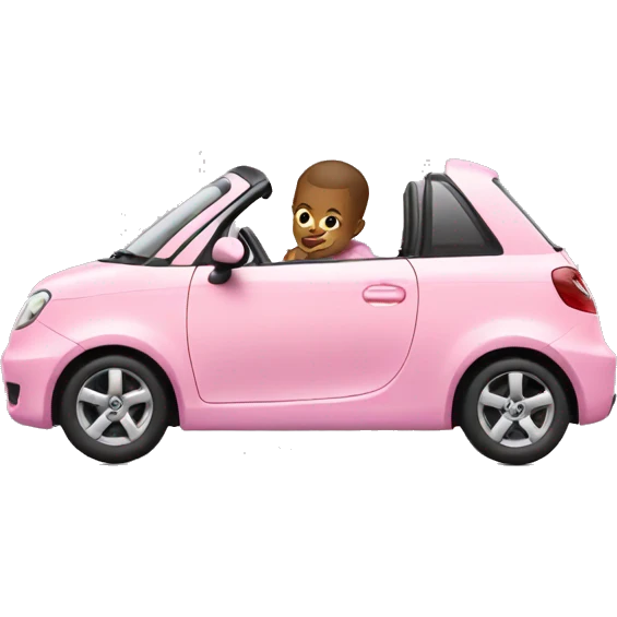 Baby pink car emoji