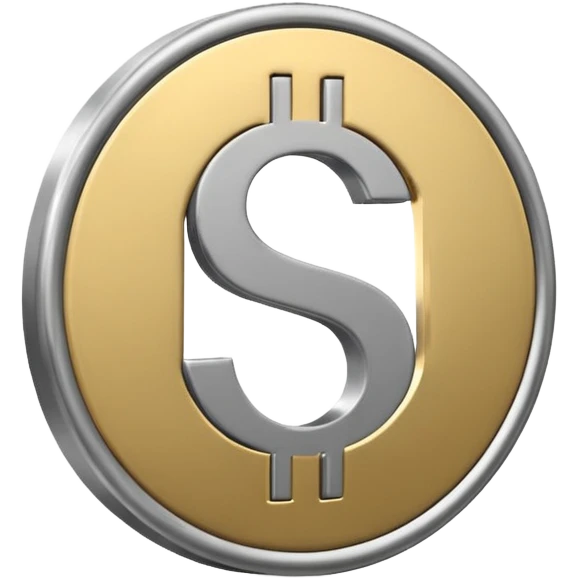 grey round dollar $ sign emoji emoji