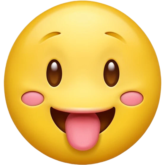 yellow emoji face sticking out its tongue emoji