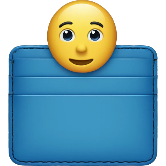 blue cardholder emoji