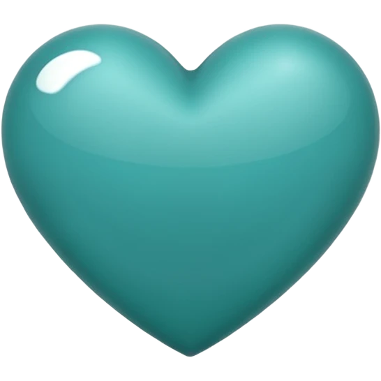 Teal heart emoji