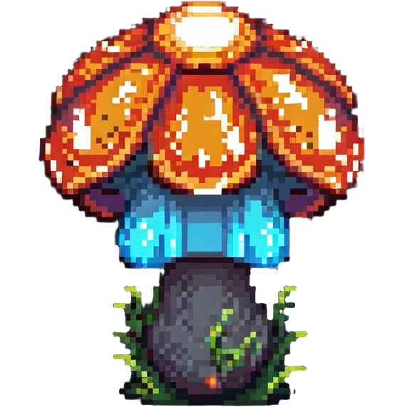glowing mushroom emoji