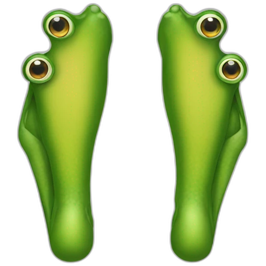 Leg of a frog emoji