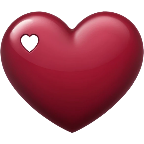 Maroon heart emoje emoji