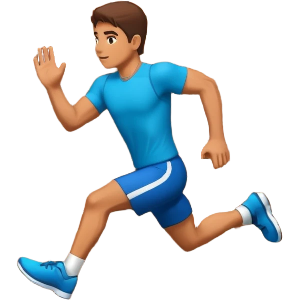 Someone hopping a wall emoji