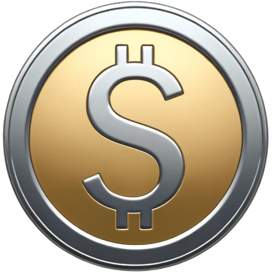 Coin silver, Dollar sign emoji