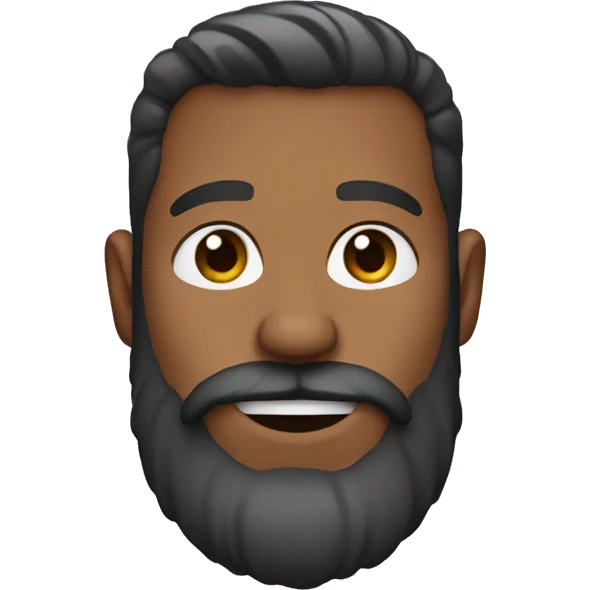 careca com barba emoji
